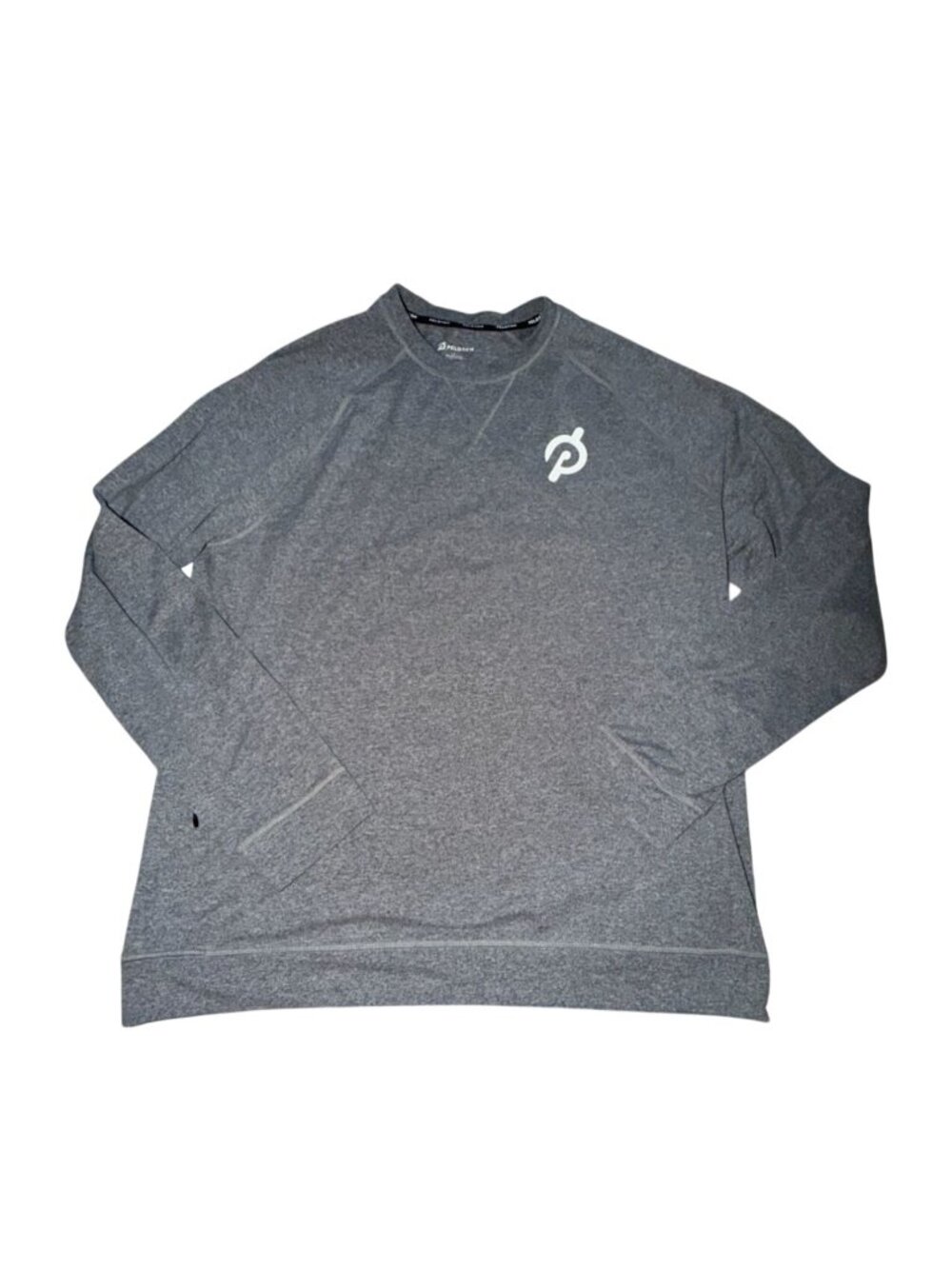 Peloton Men's Dreamblend Crewneck L/S Pullover-Gray-L-GUC